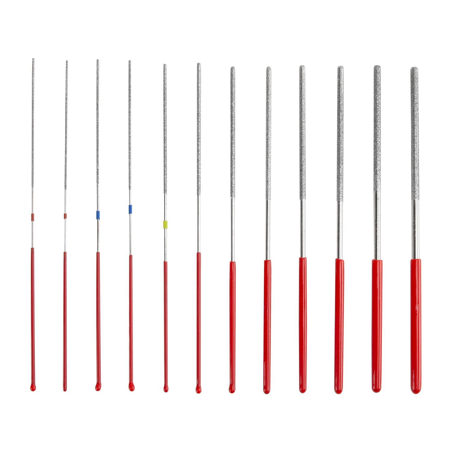 Diamond-Coated Round Micro Files - Set of 12