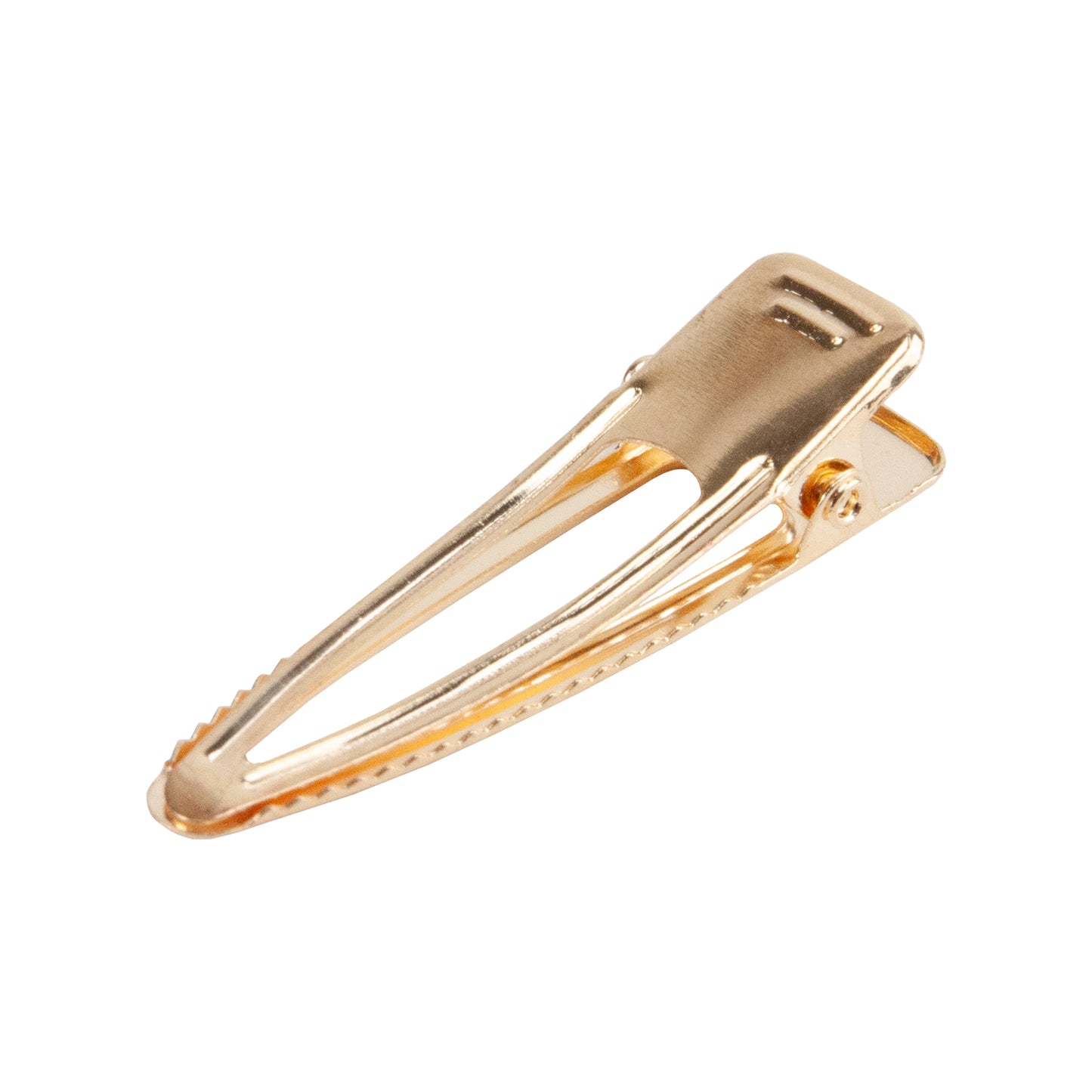 Iron Alligator Hair Clip Finding - Golden Triangle - 55mm x  17mm - Pkg/6