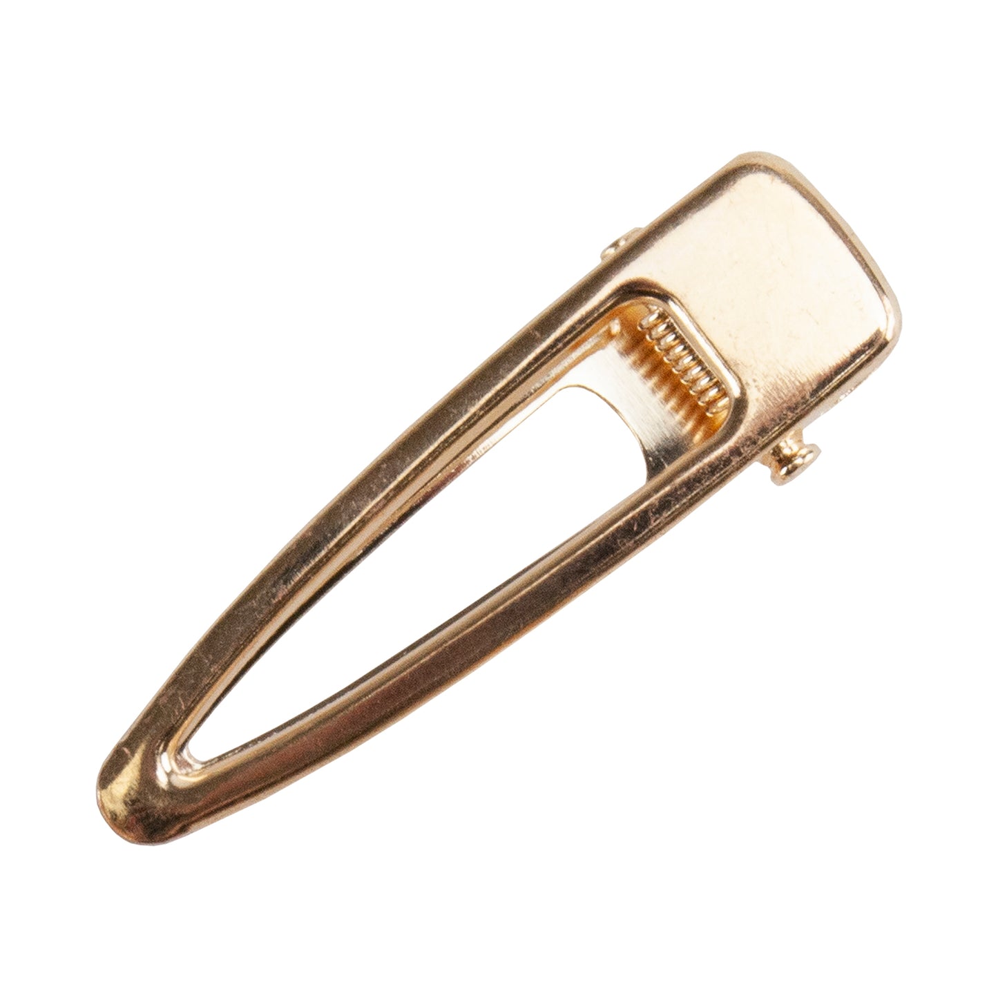 Iron Alligator Hair Clip Finding - Golden Triangle - 55mm x  17mm - Pkg/6