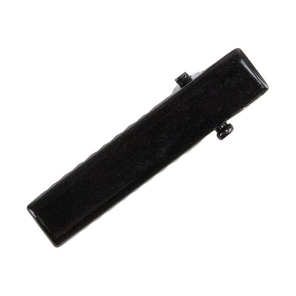 Iron Alligator Hair Clip Finding - Black Long - 32mm x  6.5mm - Pkg/20