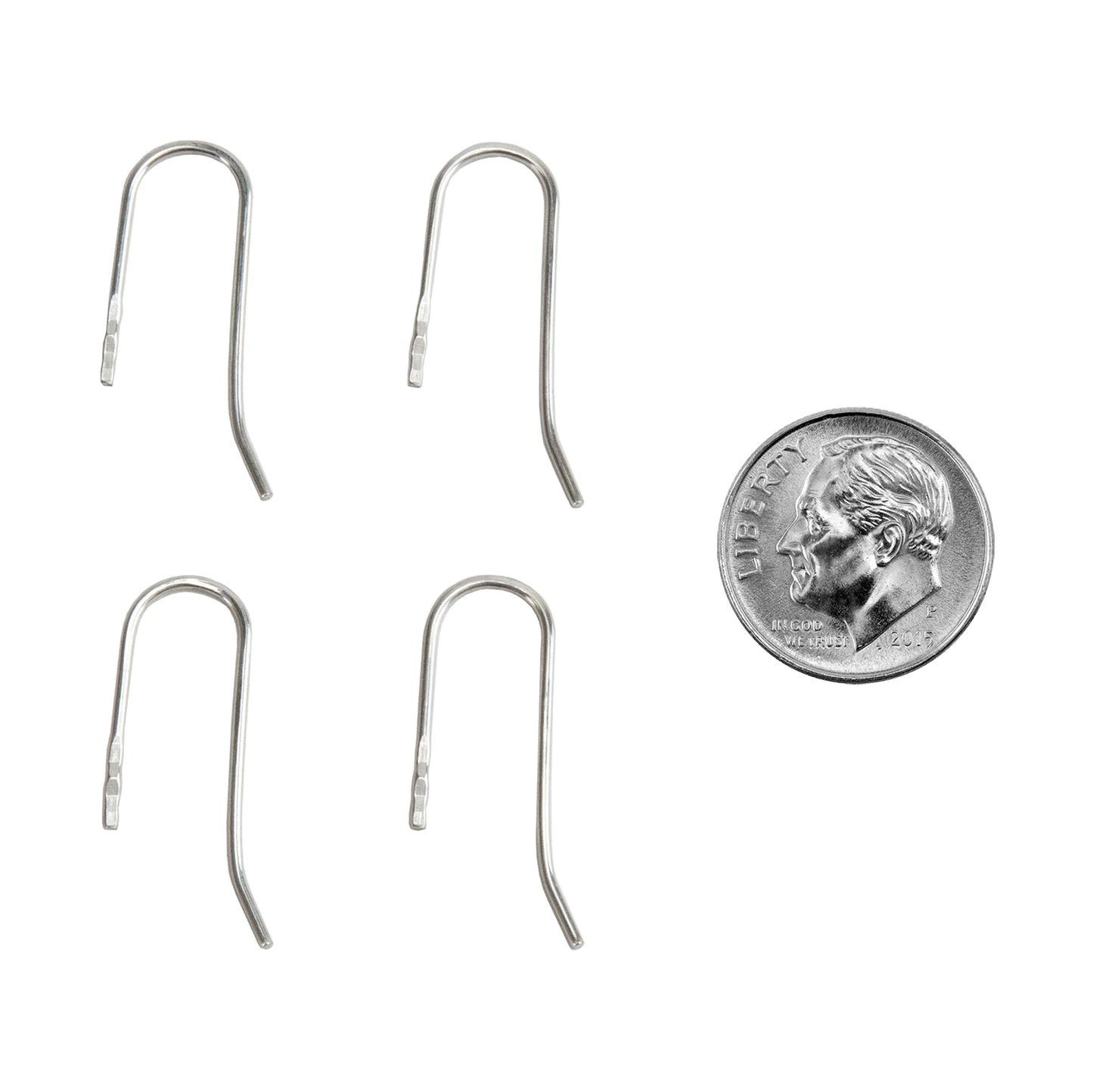 Embeddable Fine Silver French Earwires medium