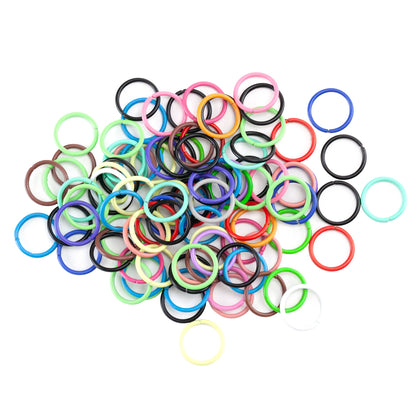 Colored Open Jump Rings - Multi Color - Round 10mm 18 gauge - Pkg/100