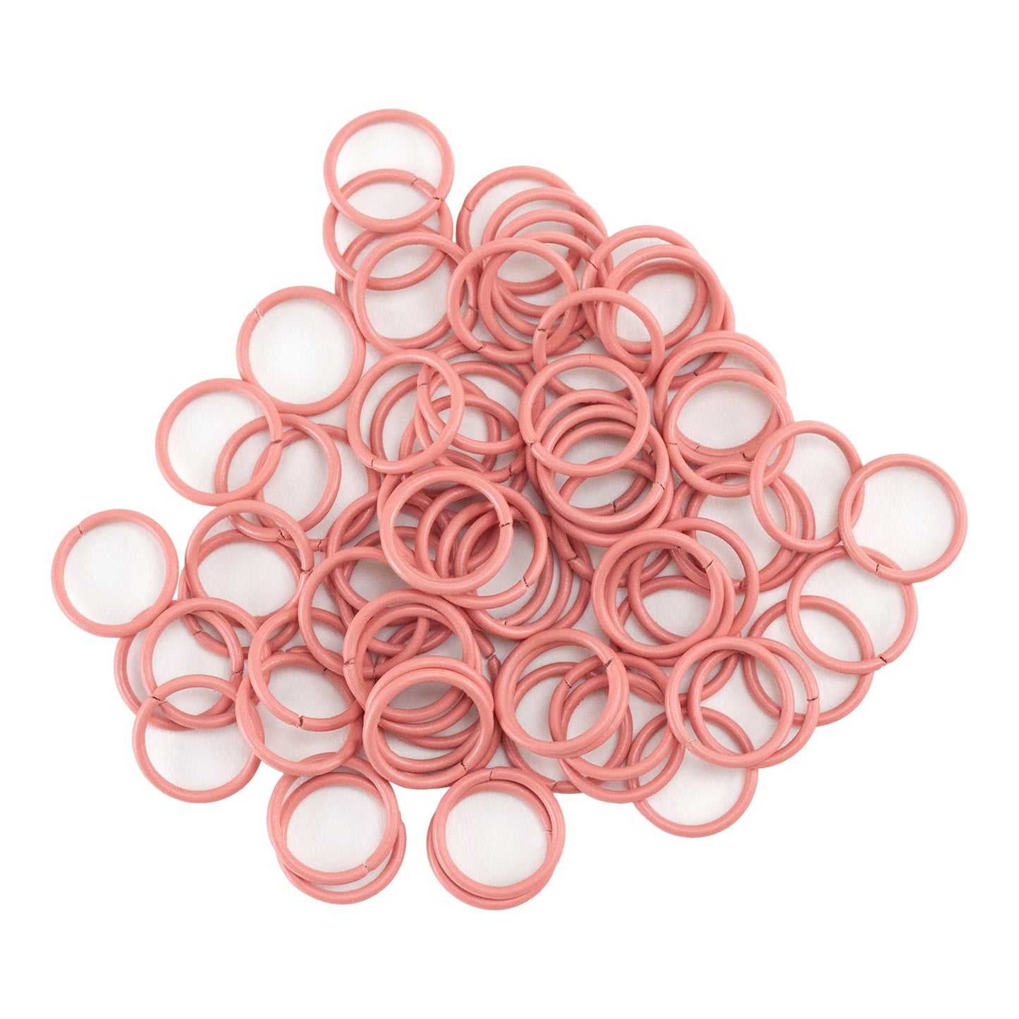 Colored Open Jump Rings - Pink - Round 10mm 18 gauge - Pkg/50
