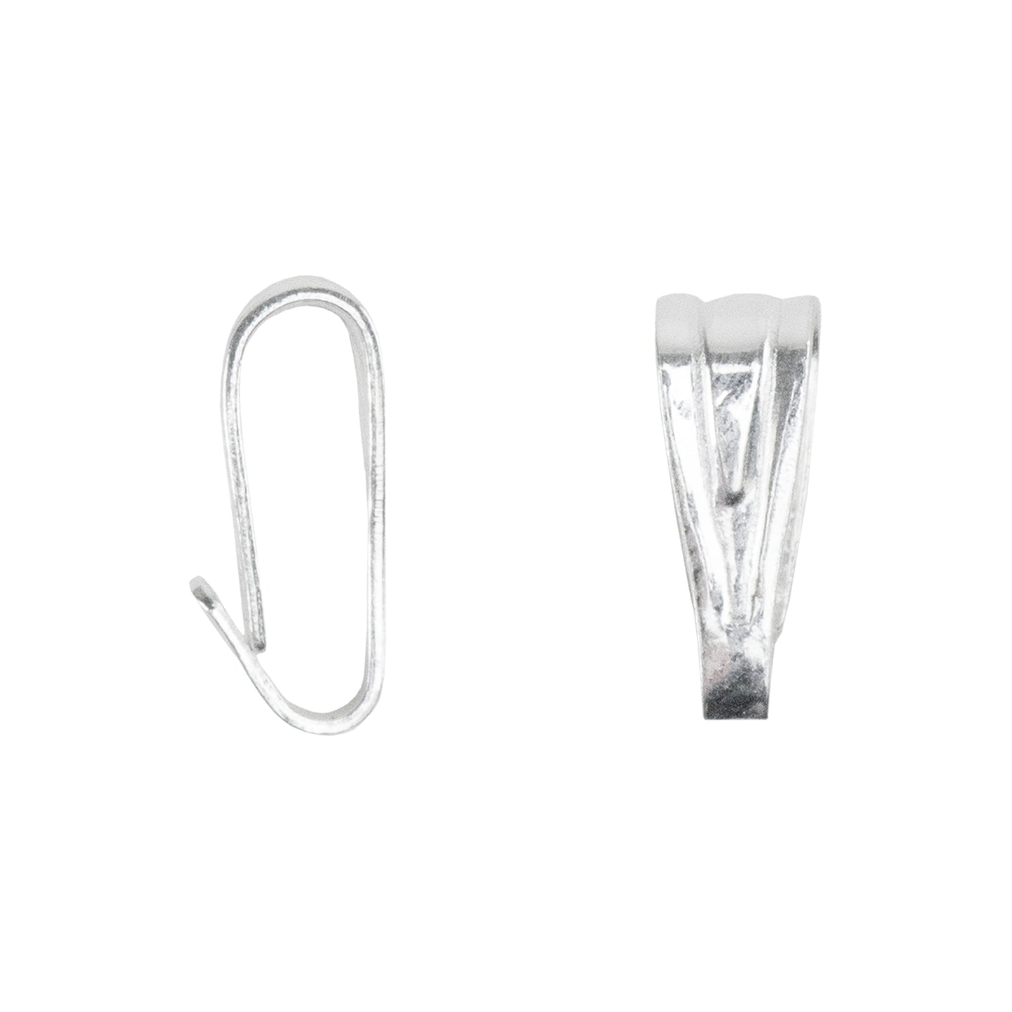 Sterling Silver Locket Bail - 3.7mm x 10.6mm - Pkg/2
