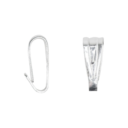 Sterling Silver Locket Bail - 3.7mm x 10.6mm - Pkg/2