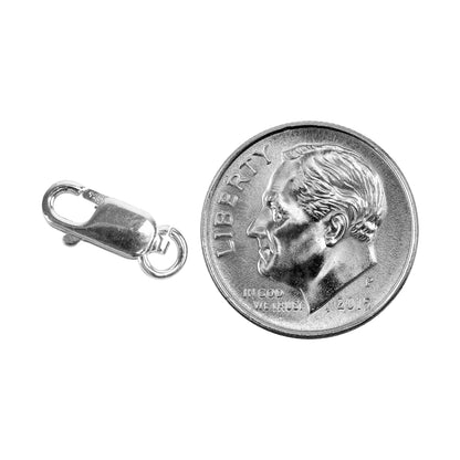 Sterling Silver Lobster Clasp - 12mm Pkg/1 with dime