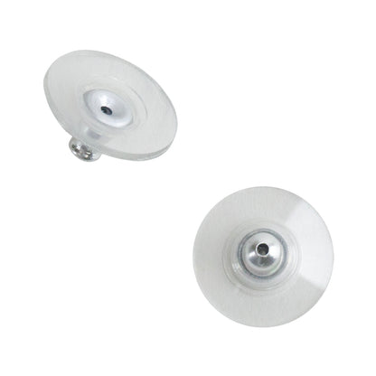 Comfort Clutch Ear Nuts

Silver tone comfort clutch ear nuts. Plastic disc makes wearing heavier earrings very comfortable. Package of 10 pieces.