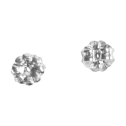 Sterling Silver Daisy Ear Nuts Pkg/10