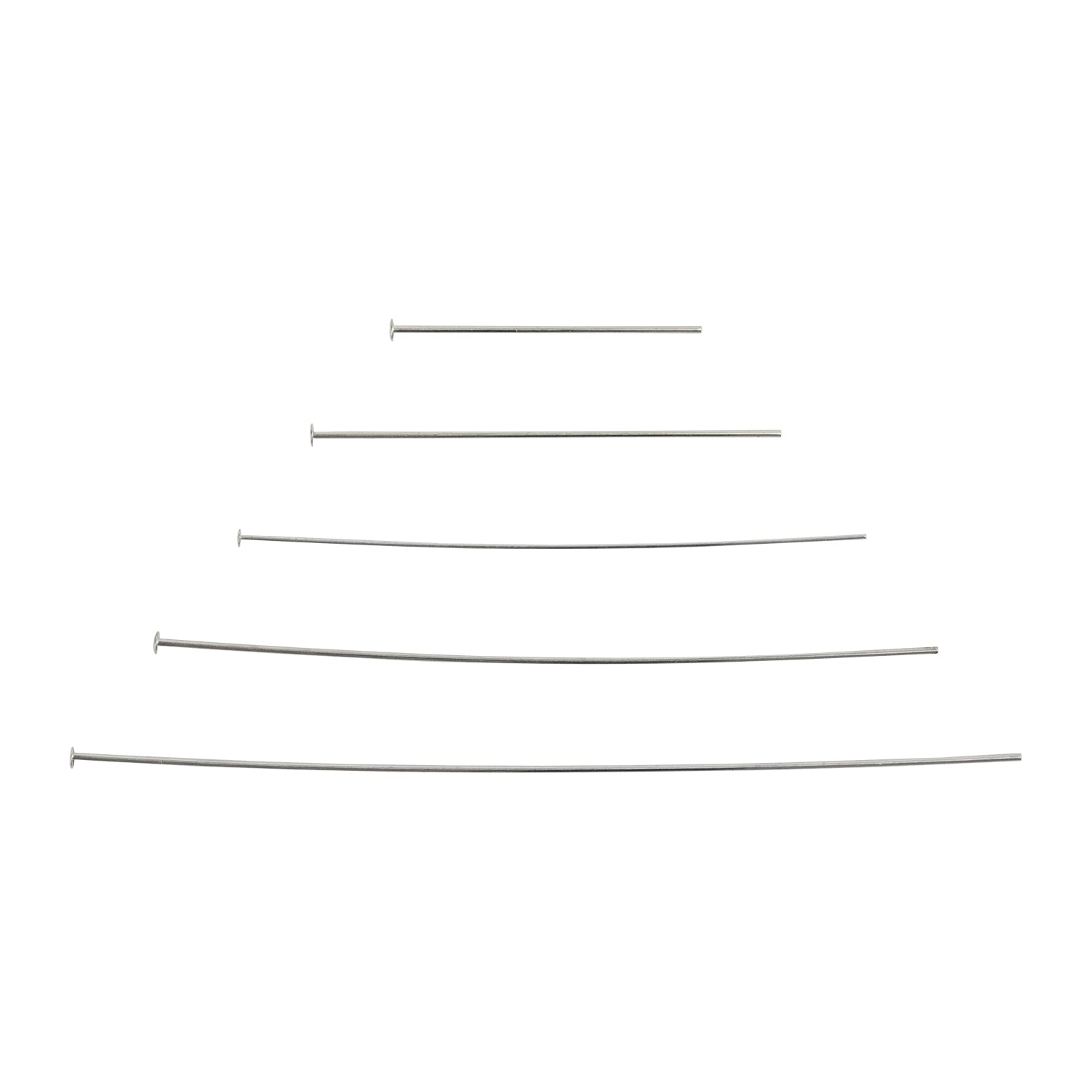 Sterling Silver Head Pin with 2mm Pad