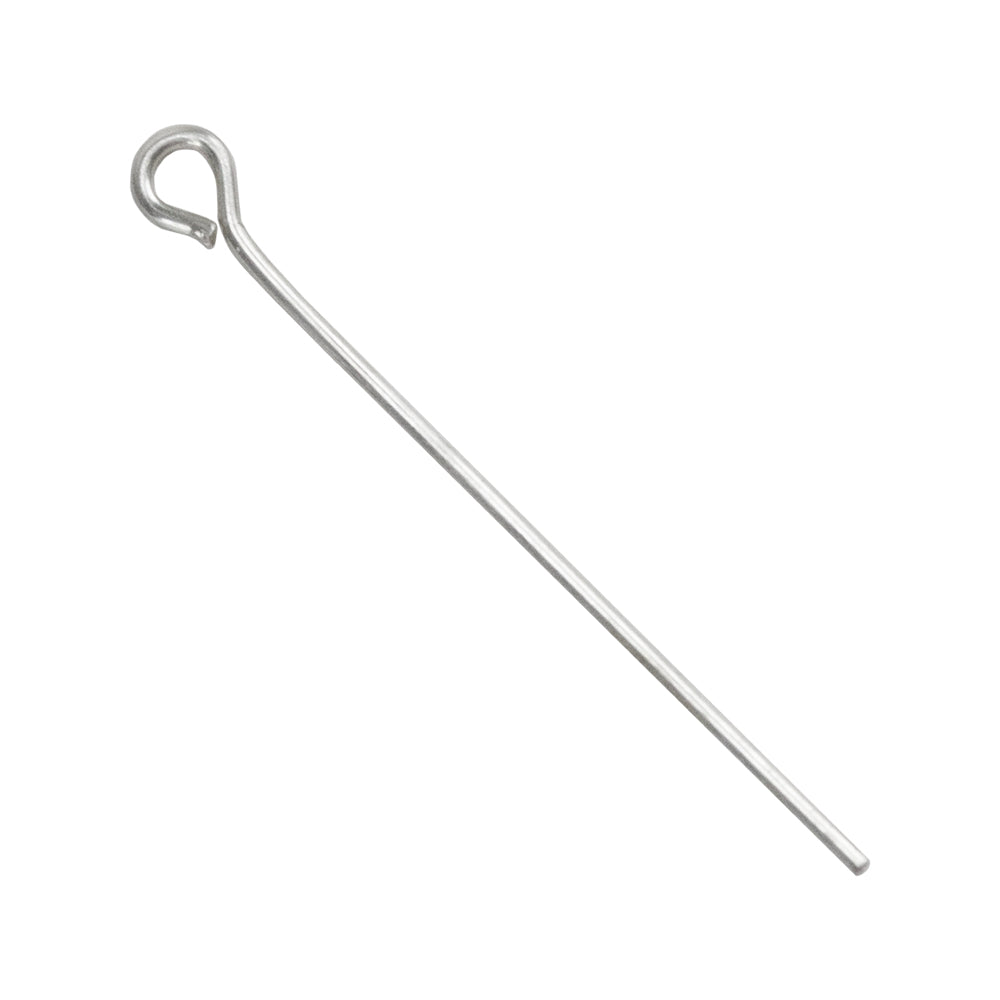 Sterling Silver Eye Pin 1" long - Pkg/10