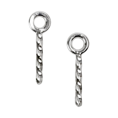 Sterling Silver Screw Eye - 2.75mm x 9mm - Pkg/2