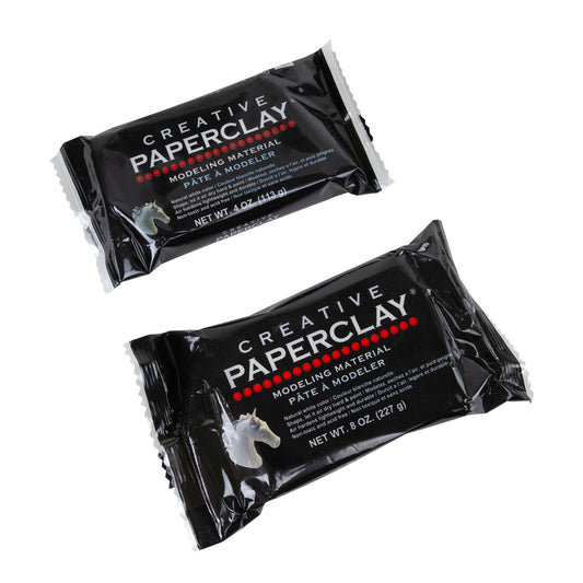 packages of Creative Paperclay® 4oz and 8 oz