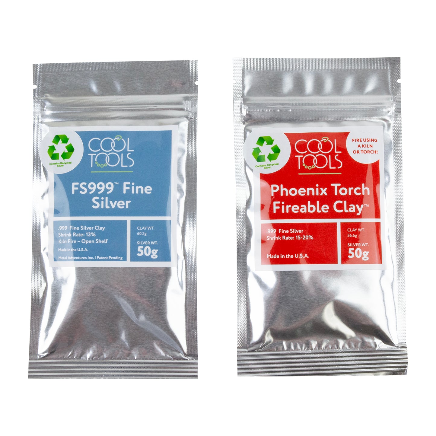 50g Cool Tools Fine Silver Clay Bundle