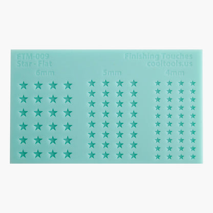 green silicone Finishing Touches Mold - Star Flat 