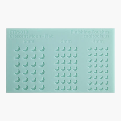 FTM-010 finishing touches mold crescent moon flat 6mm 5mm 4mm