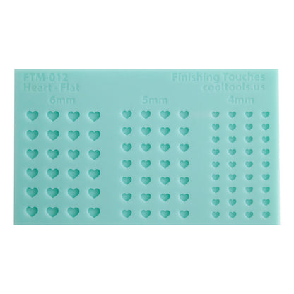 green silicone Finishing Touches Moldwith silver sample