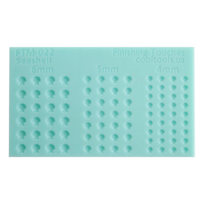 green silicone Finishing Touches Mold - Seashell 