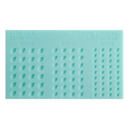 green silicone Finishing Touches Mold - Conch Shell 