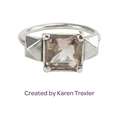 Finishing Touches Mold - Diamond Facet ring with cz