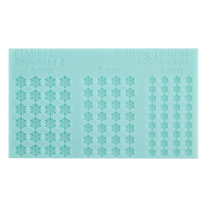 green silicone Finishing Touches Mold - Snowflake 2