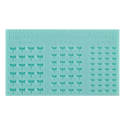 green silicone Finishing Touches Mold - Dragonfly