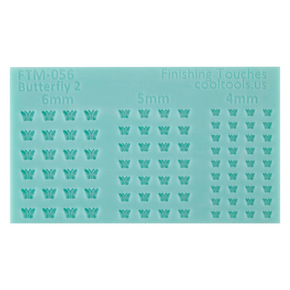 green silicone Finishing Touches Mold - Butterfly 2 