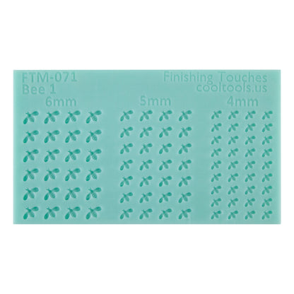 green silicone Finishing Touches Mold - Bee 