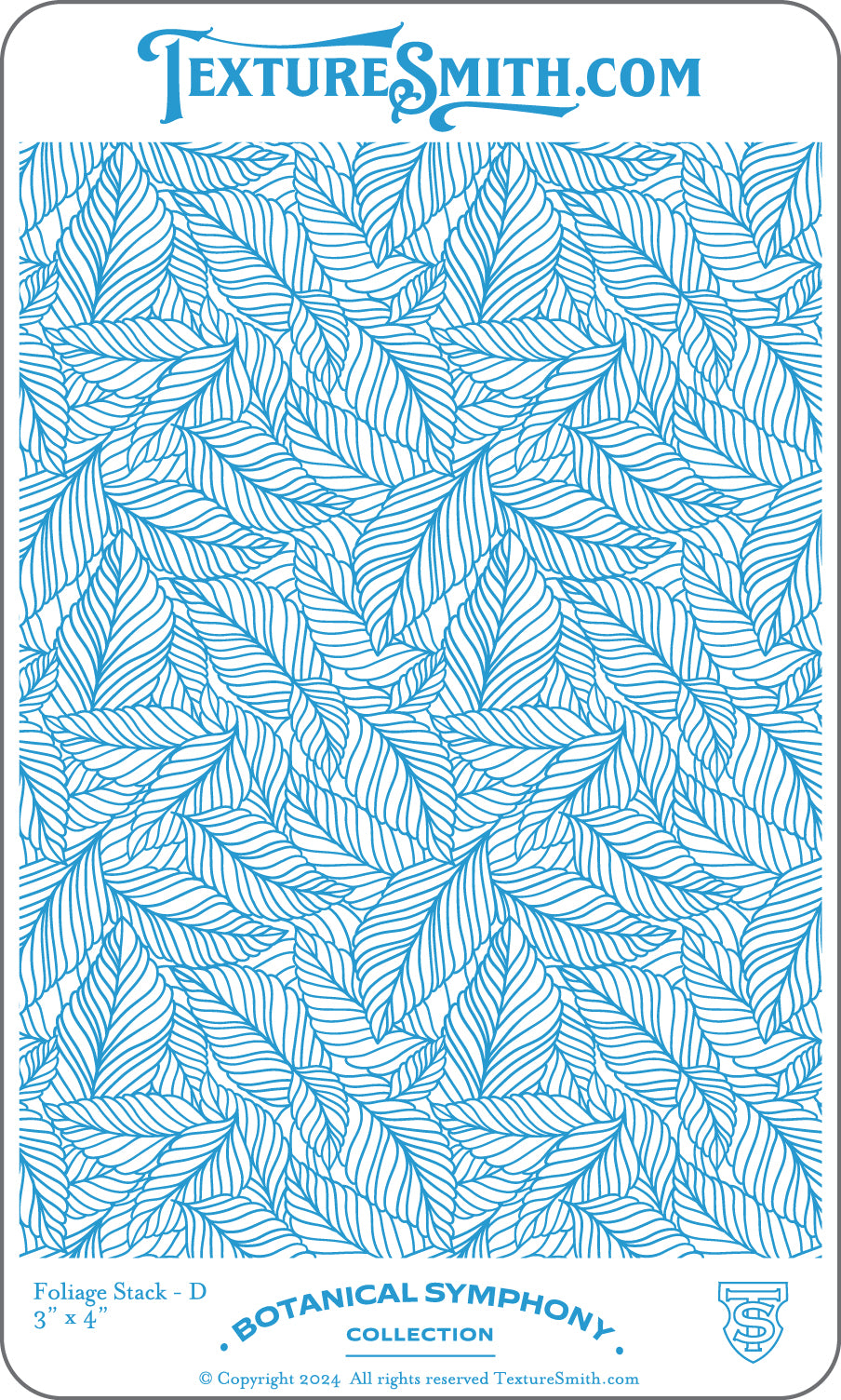 graphic TextureSmith Texture Mat - Botanical Symphony Collection - Foliage Stack