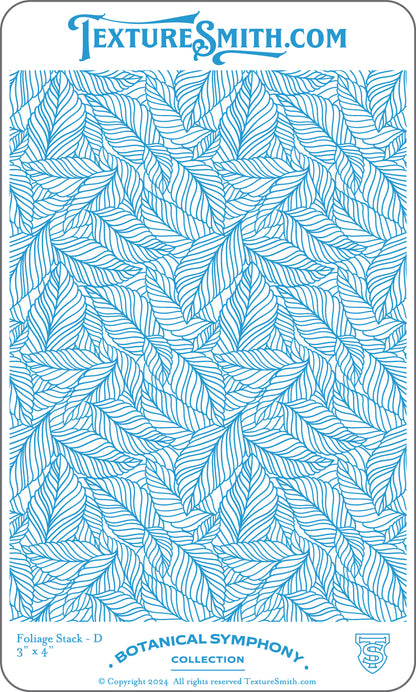 graphic TextureSmith Texture Mat - Botanical Symphony Collection - Foliage Stack