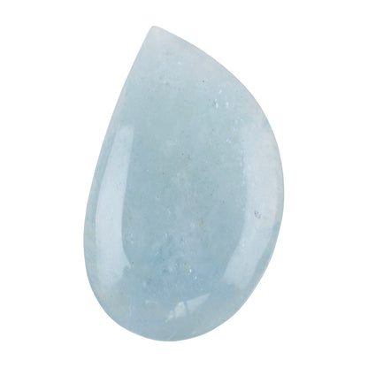 Aquamarine Gemstone  - Cabochon Freeform - 41mm X 25mm - Pkg/1