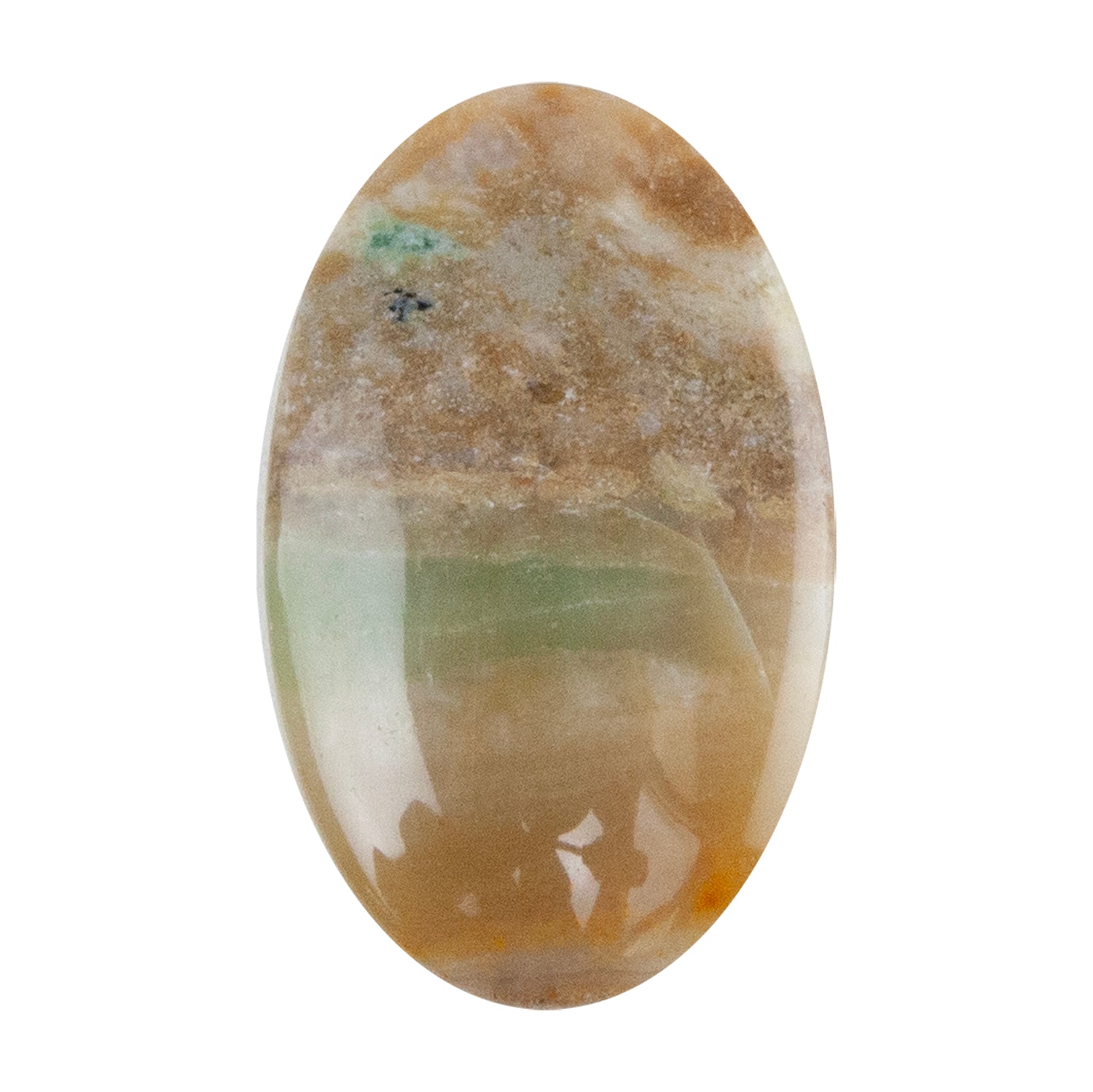 Silica Opalwood - Oval Cabochon 30mm x 18mm - Pkg/1