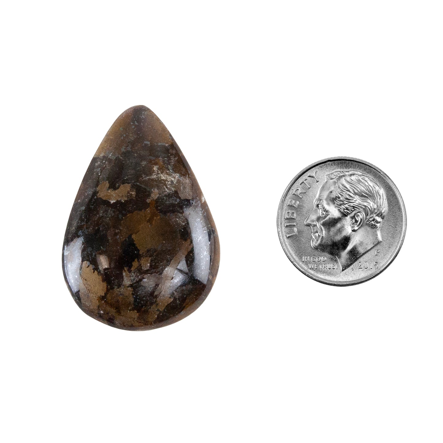 Opalwood - Pear Cabochon 30mm x 20mm - Pkg/1 with dime