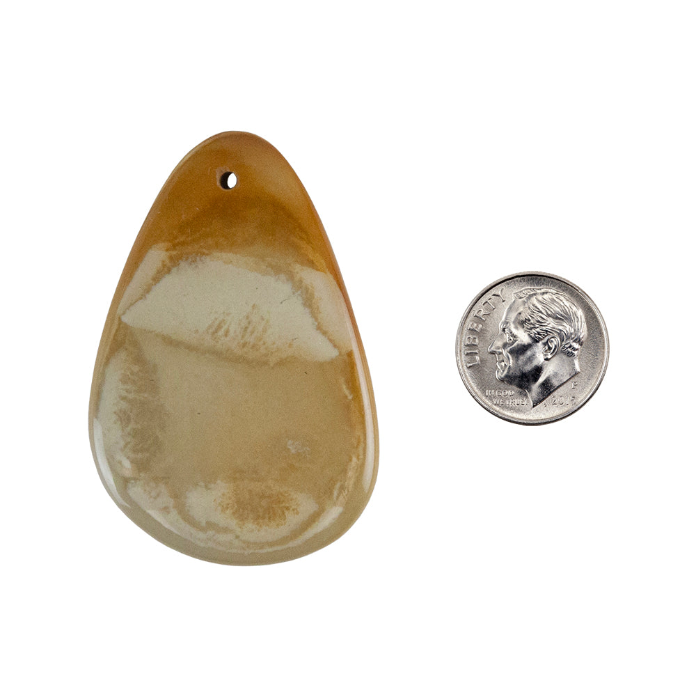 Cripple Creek Jasper Gemstone - Freeform Pendant 53mm x 35mm Pkg/1