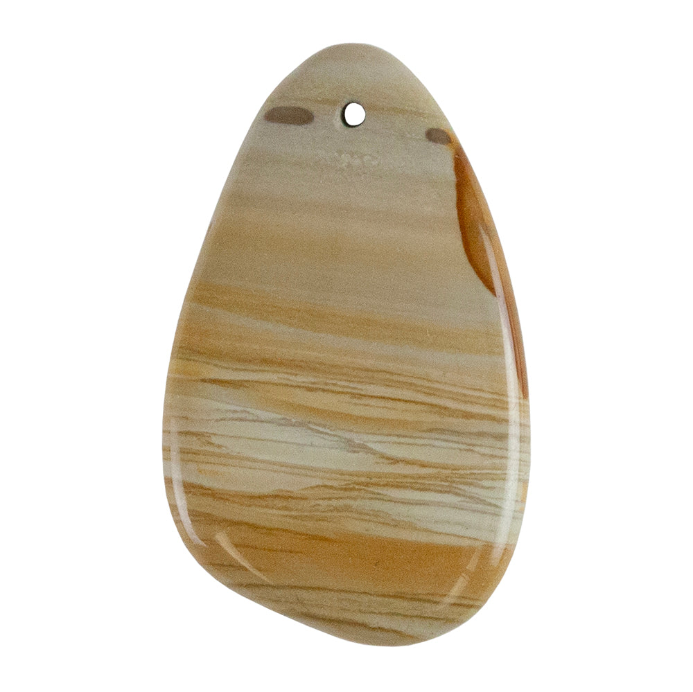 Cripple Creek Jasper Gemstone - Freeform Pendant 55mm x 31mm Pkg/1