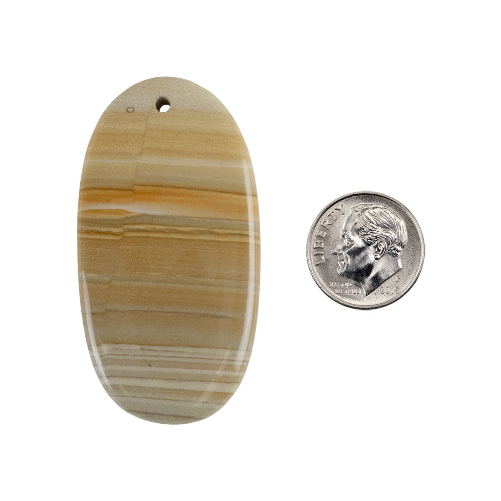 Cripple Creek Jasper Gemstone - Oval Pendant 56mm x 29mm Pkg/1