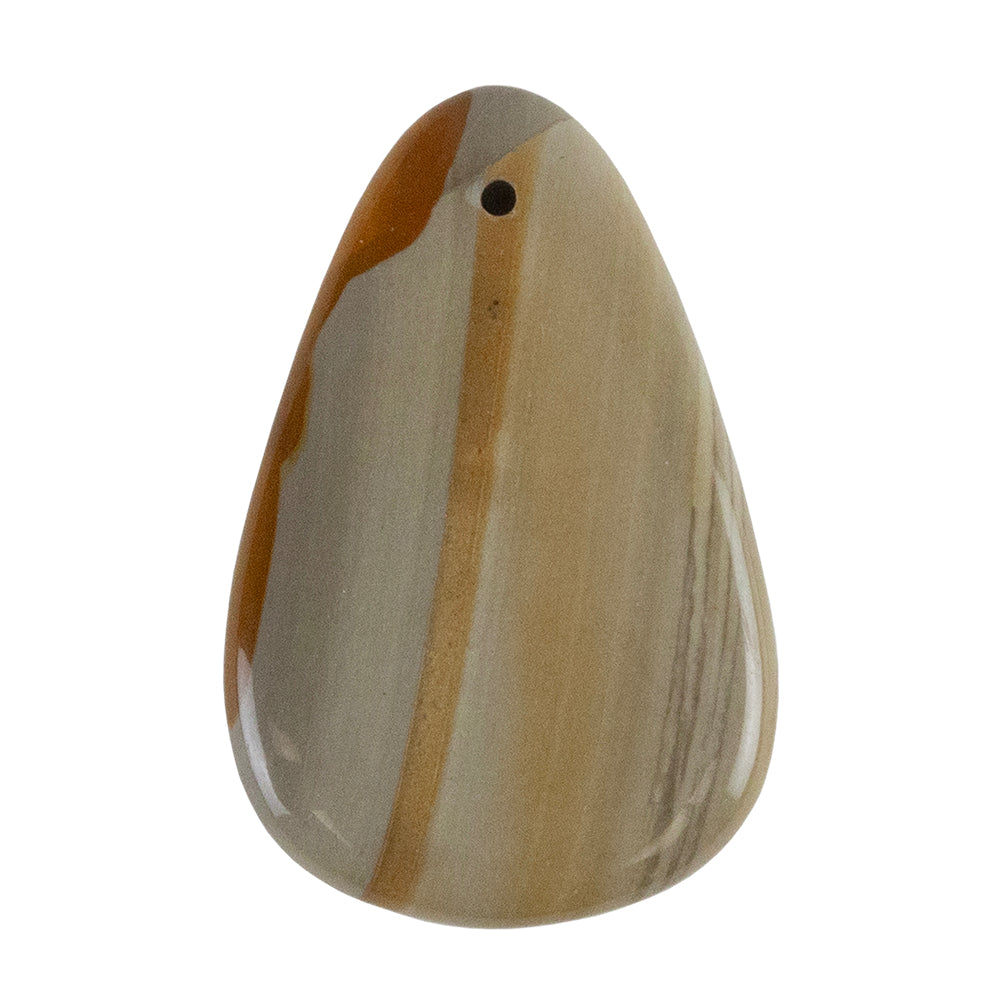 Cripple Creek Jasper Gemstone - Pear Pendant 50mm x 33mm Pkg/1