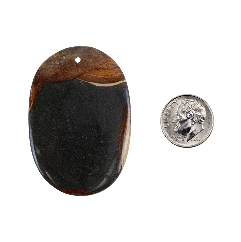 Wonderstone Jasper Gemstone - Oval Pendant 49mm x 33mm Pkg/1