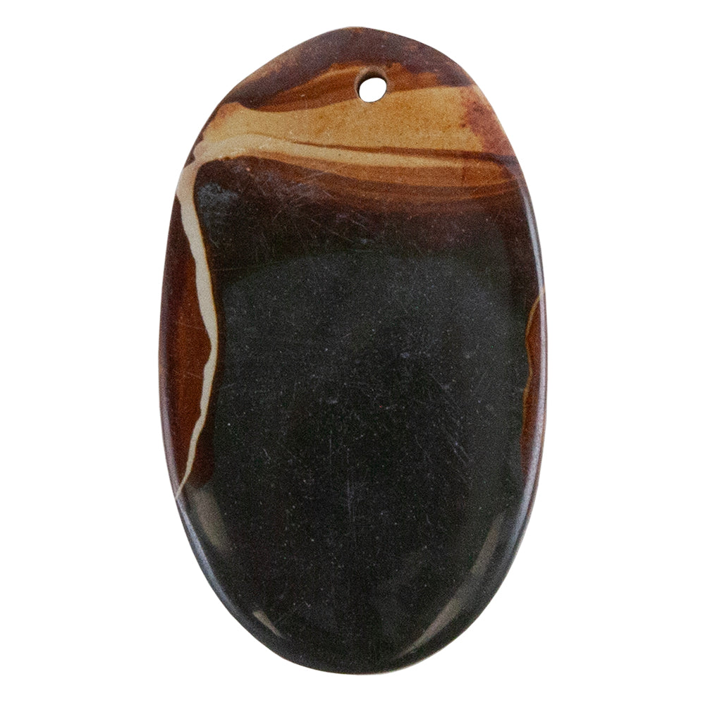 Wonderstone Jasper Gemstone - Oval Pendant 49mm x 29mm Pkg/1