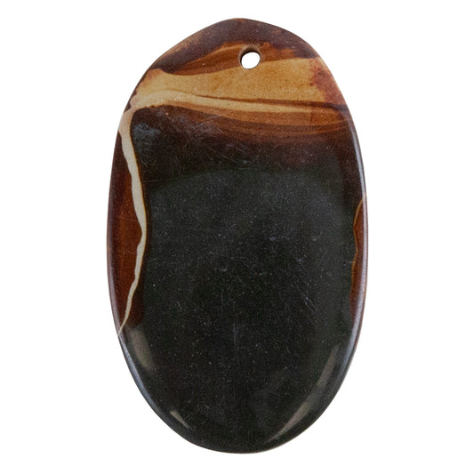 Wonderstone Jasper Gemstone - Oval Pendant 49mm x 29mm Pkg/1