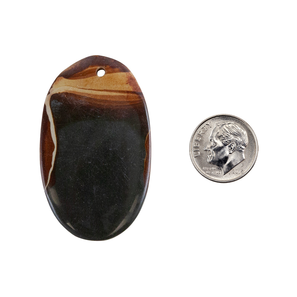 Wonderstone Jasper Gemstone - Oval Pendant 49mm x 29mm Pkg/1