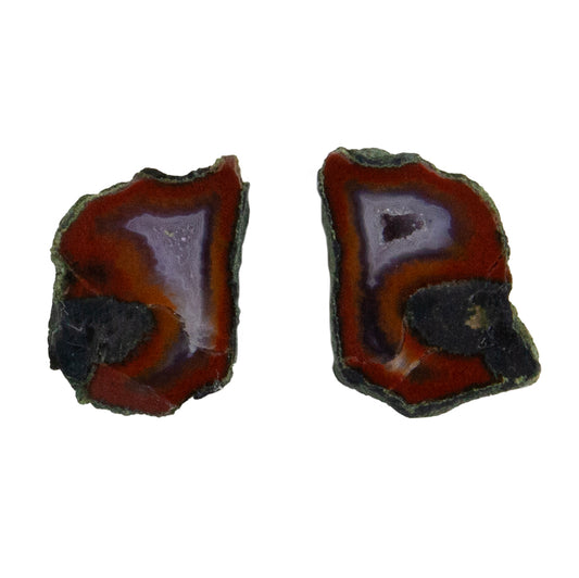 Geode Druzy Half - Freeform 19mm x 14mm - Matched Pair