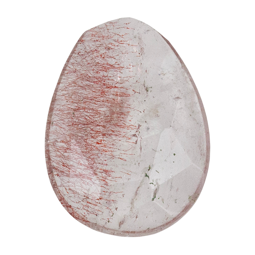 Lepidocrocite Quartz - Faceted Freeform Cabochon 14mm x 10mm - Pkg/1