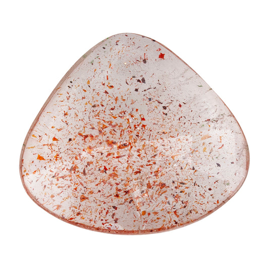 Lepidocrocite Quartz - Faceted Freeform Cabochon 22mm x 19mm - Pkg/1