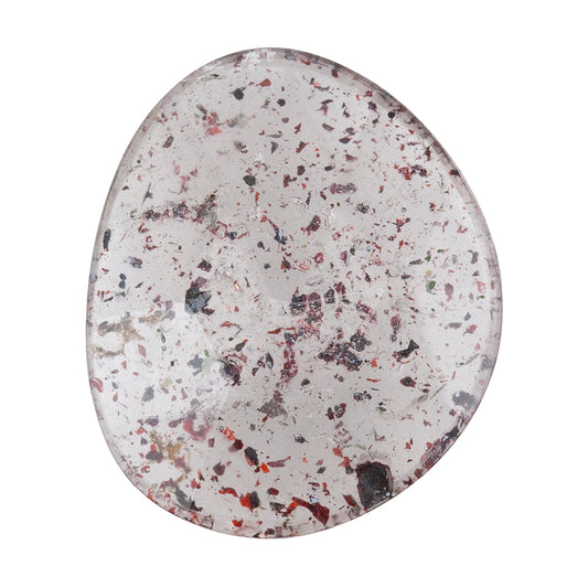 Lepidocrocite Quartz - Faceted Freeform Cabochon 20mm x 17mm - Pkg/1