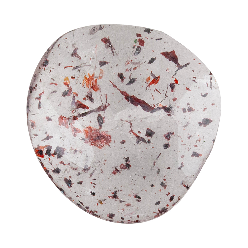 Lepidocrocite Quartz - Faceted Pear Cabochon 20mm x 14mm - Pkg/1