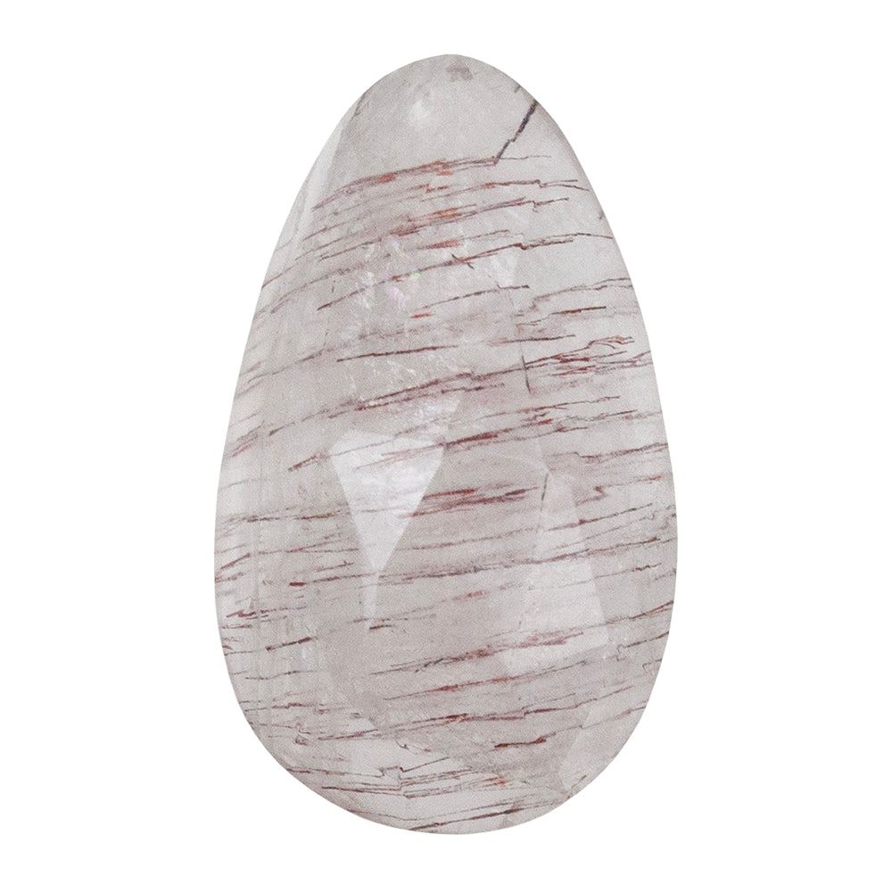 Lepidocrocite Quartz - Faceted Oval Cabochon 18mm x 11mm - Pkg/1