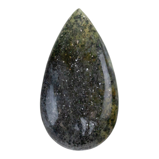 Midnight Quartzite Gemstone - Pear Cabochon 16mm x 30mm - Pkg/1