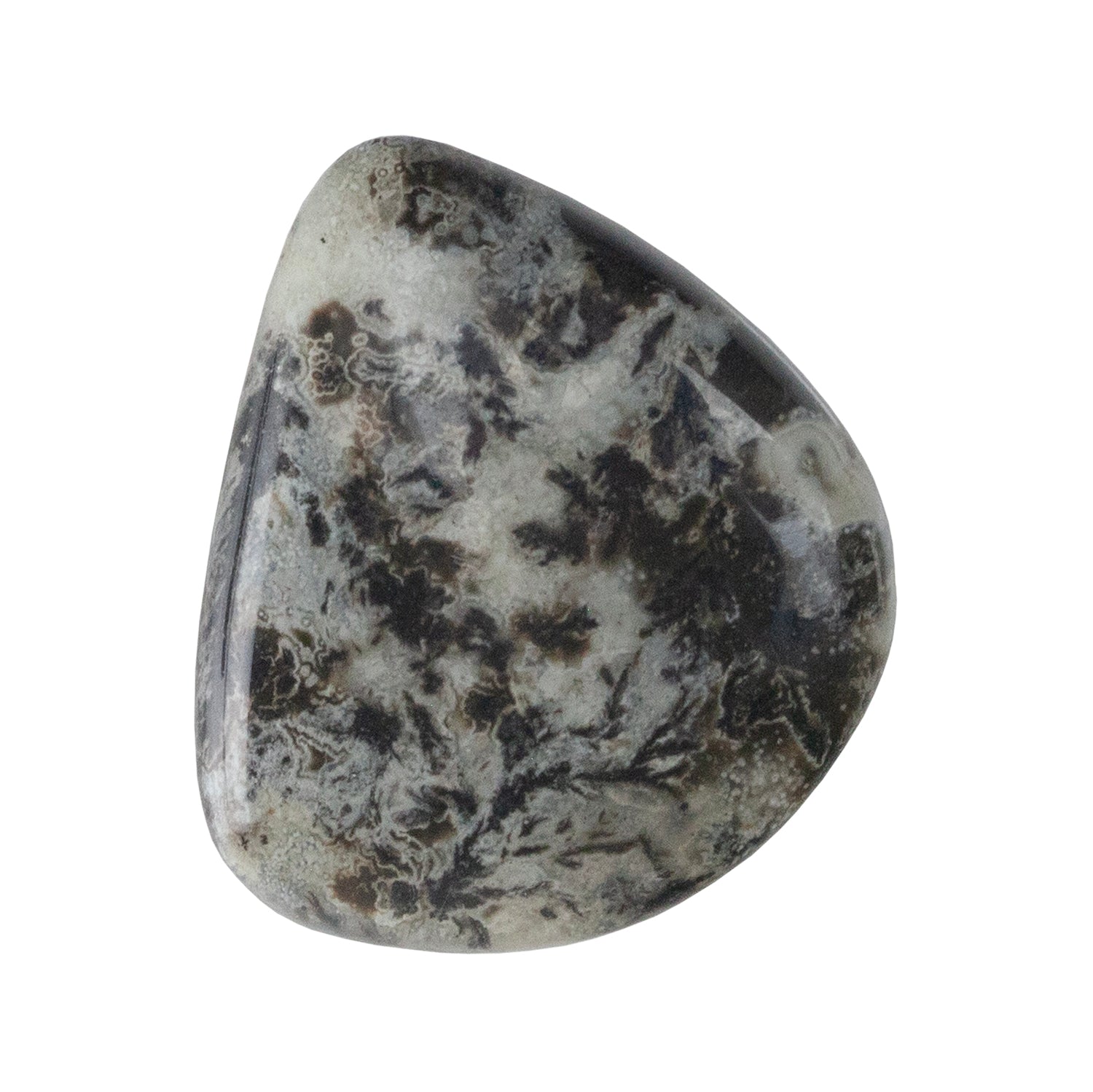 Dendritic Agate Gemstone - Freeform Cabochon 26mm x 22mm - Pkg/1