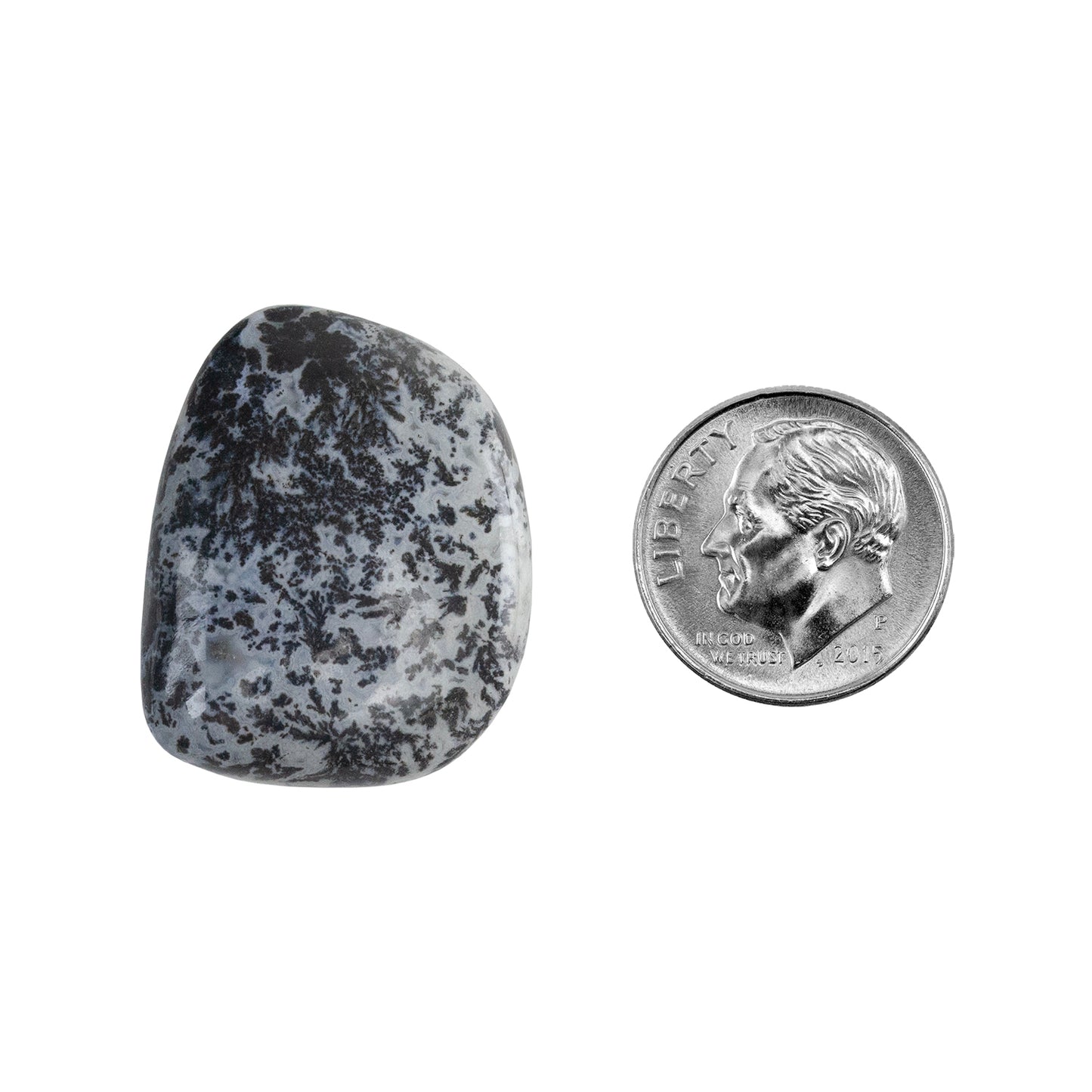 Dendritic Agate Gemstone - Freeform Cabochon 27mm x 21mm - Pkg/1