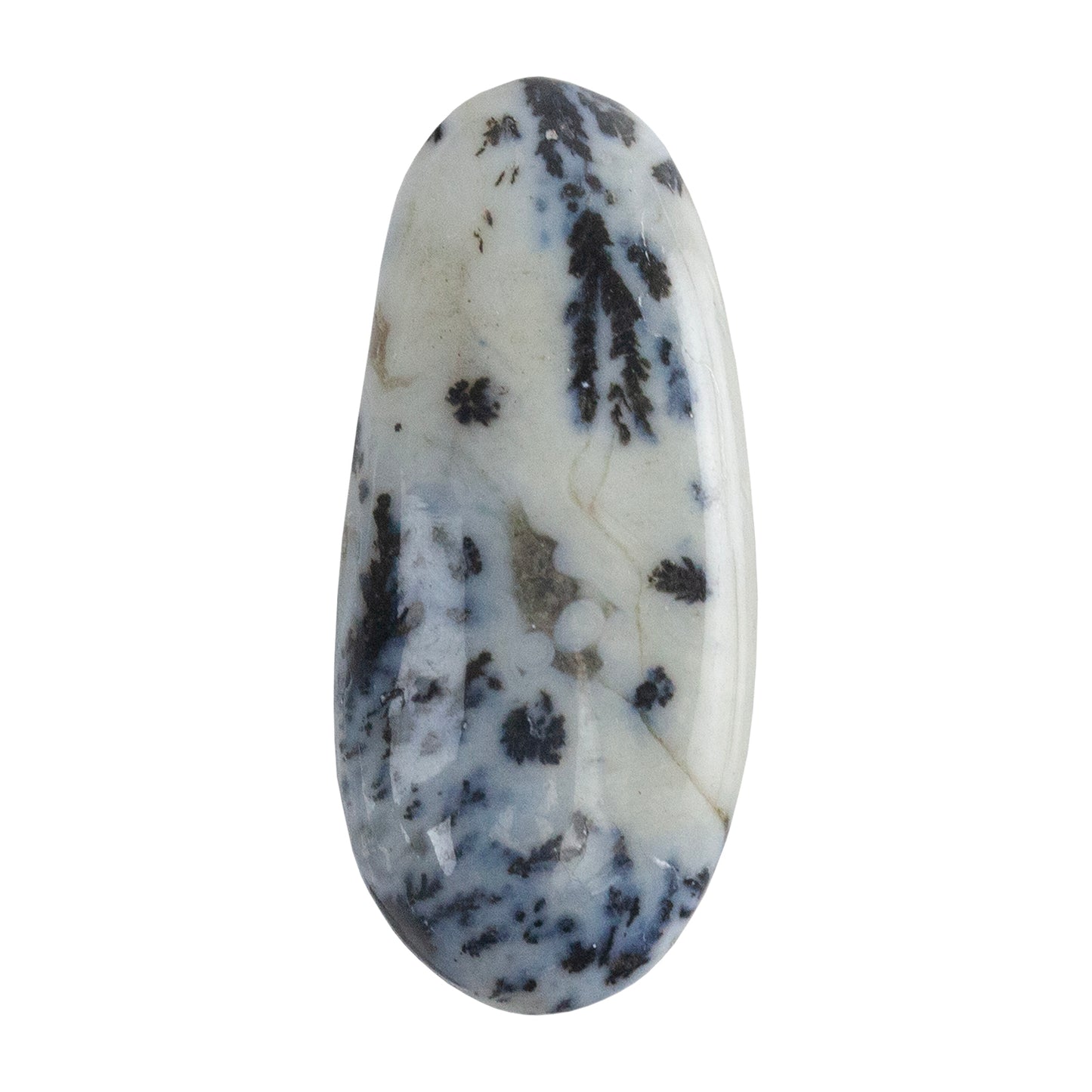 Dendritic Agate Gemstone - Freeform Cabochon 35mm x 15mm - Pkg/1